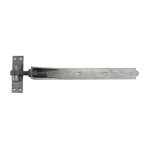 Adjustable Cranked Hook & Band Hinges (Galv Silver or Black) 450mm