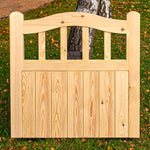 Wooden Garden Gate - Arch Top Cottage Design