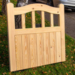 Wooden Garden Gate - Arch Top Cottage Design