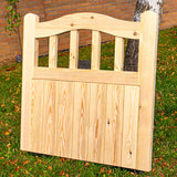 Wooden Garden Gate - Arch Top Cottage Design