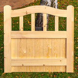 Wooden Garden Gate - Arch Top Cottage Design