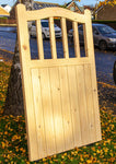 Wooden Garden Gate - Arch Top Side Design