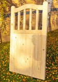 Wooden Garden Gate - Arch Top Side Design