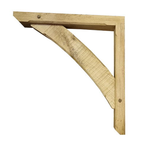 Green Oak Wooden Timber Gallows Backet - Cawthorne Design