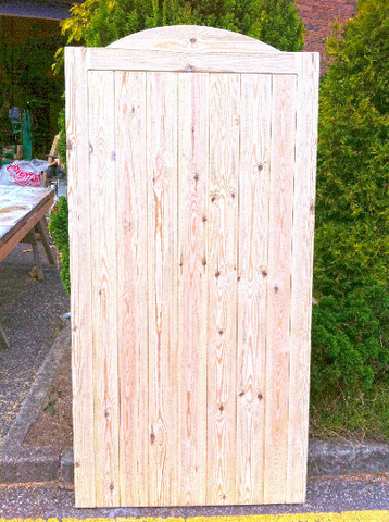 Wooden Garden Gate - Wooden Frame Side Design